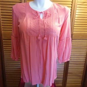St. John's Bay Women's V-Neck Lace Blouse